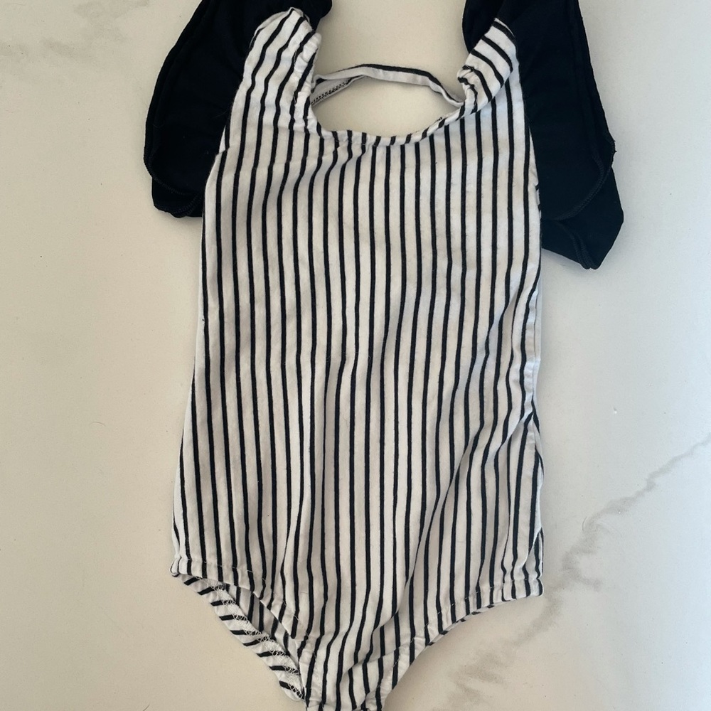 Orcas Lucille pinstripe onesie